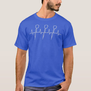 Darts Heartbeat Men Women Tee Shirt