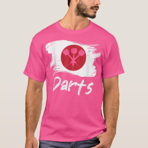 Darts Japanese Flag Dart Throwing Japan Country Da T-Shirt