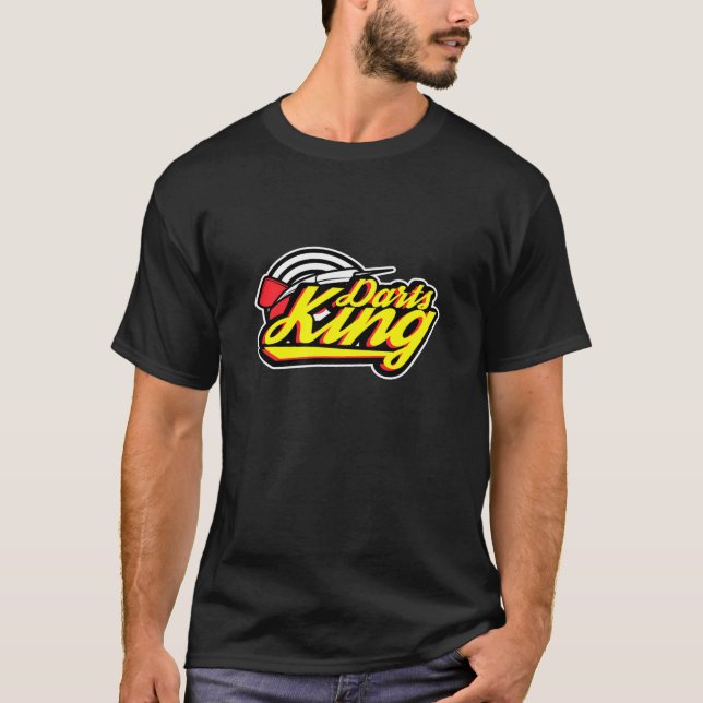 Darts King Lover  Darts Player T-Shirt (Front)