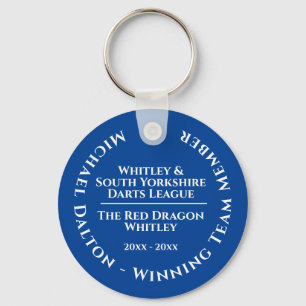 Darts League Trophy Key Ring