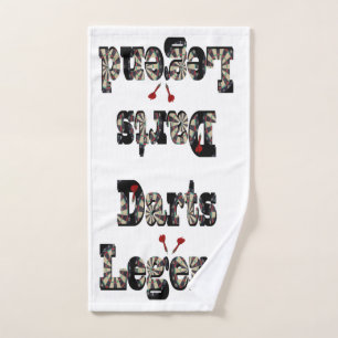Darts Legend Picture Logo,   Hand Towel