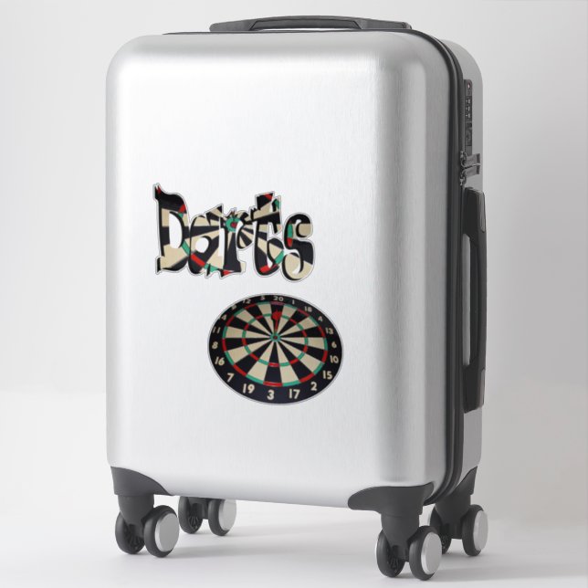 Darts Logo And Dartboard, (Suitcase)