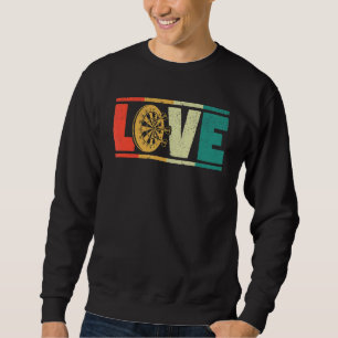 Darts Love Dart Missiles Bullseye Player Fan Valen Sweatshirt