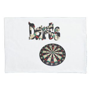 Darts Name And Dartboard, Pillowcase