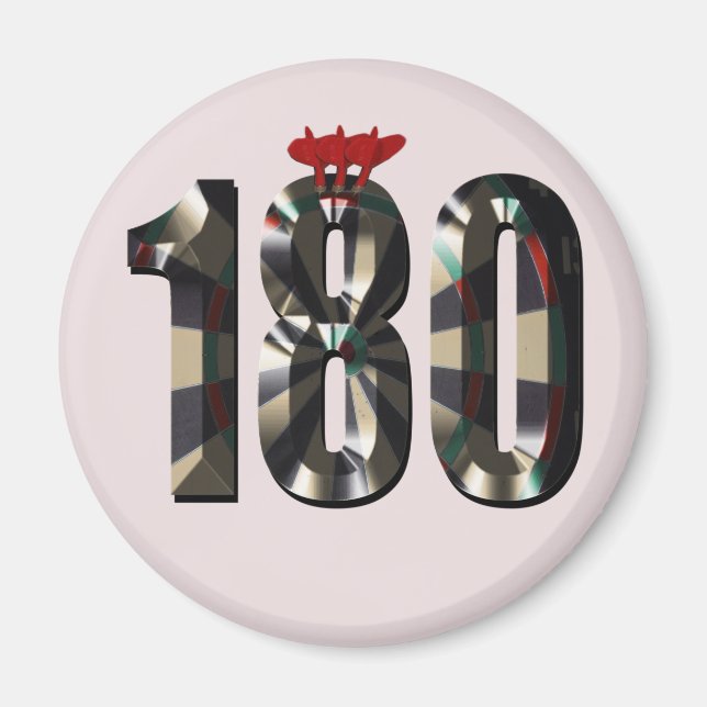 Darts Perfect Score 180,  Magnet (Front)