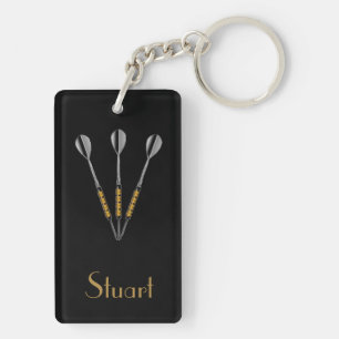 Darts Personalised / Monogram Key Ring