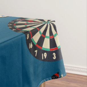 Darts Picture Logo With A Dartboard, Tablecloth