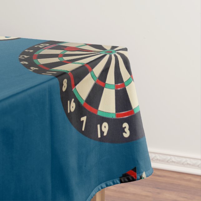 Darts Picture Logo With A Dartboard, Tablecloth (In Situ)