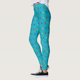 Darts Player Colourful Dart Pattern Leggings