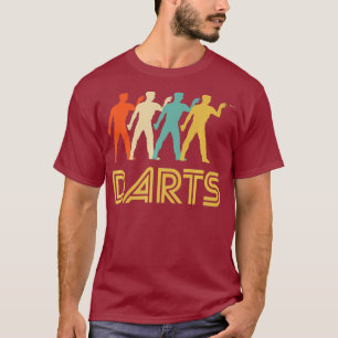 Darts Player Retro Pop Art Darts Graphic T-Shirt