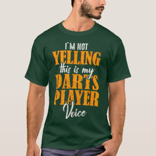 Darts Player Voice Vintage Funny Dart Player T-Shirt
