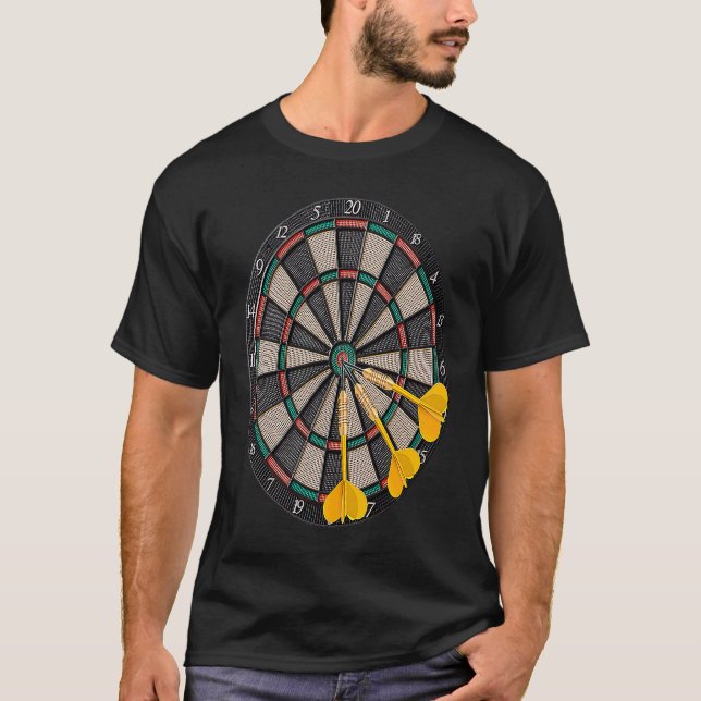 Darts Quote Skills Tactics Techniques Dartboard Sp T-Shirt (Front)