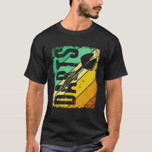 Darts Retro Vintage Sport Darts Bullseye Dart Play T-Shirt