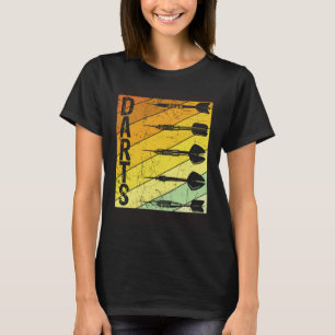 Darts Retro Vintage Sport Darts Bullseye Dart Play T-Shirt