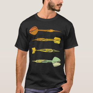 Darts Retro Vintage Sport Darts Bullseye Dart Play T-Shirt