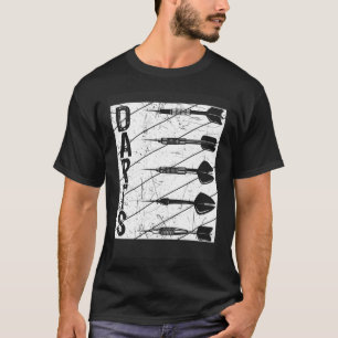 Darts Retro Vintage Sport Darts Bullseye Dartboard T-Shirt