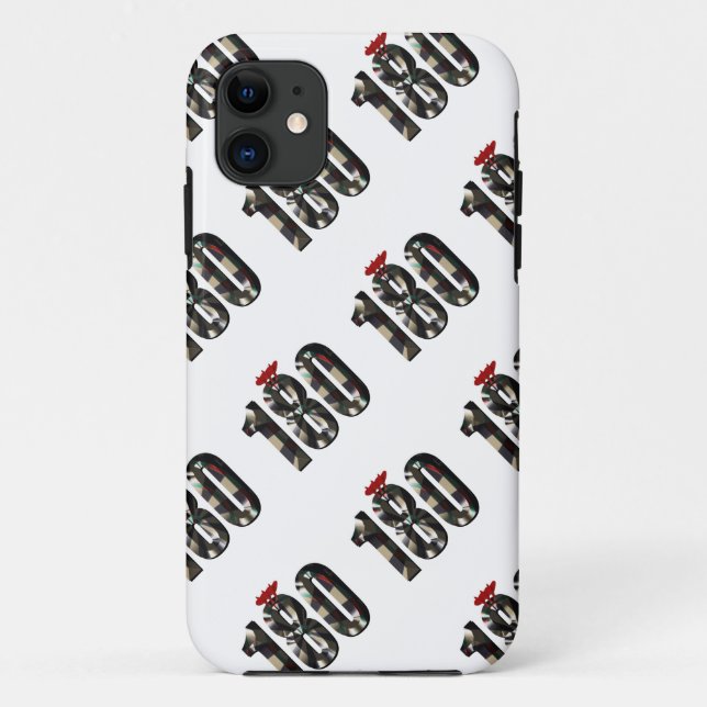 Darts Score 180 Dimensional Numbers, Case-Mate iPhone Case (Back)