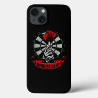 Darts Skeleton Hand Born To Dart Gift Idea