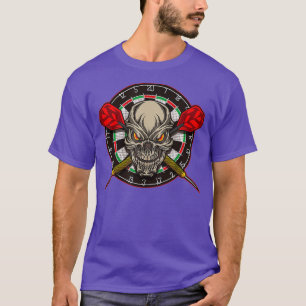 Darts Skull With Arrows And Dart Board T-Shirt