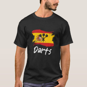 Darts Spanish Flag Dart Throwing Spain Country Dar T-Shirt