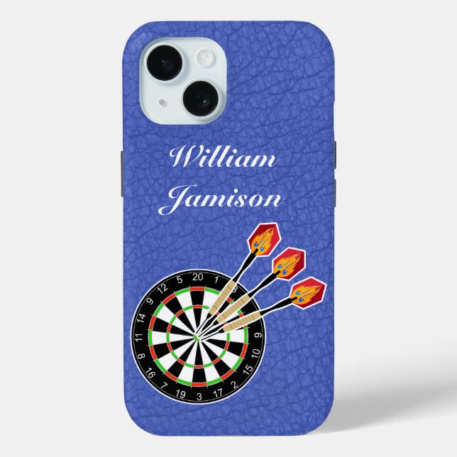 Darts sport with Dartboard and Darts personalise Case-Mate iPhone Case (Back)