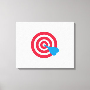 Darts target canvas print
