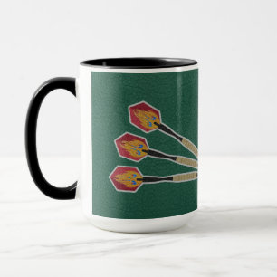 Darts Three darts on Custom background personalise Mug