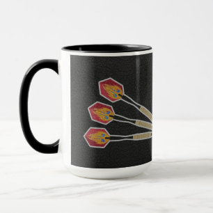 Darts Three darts on Custom background personalize Mug
