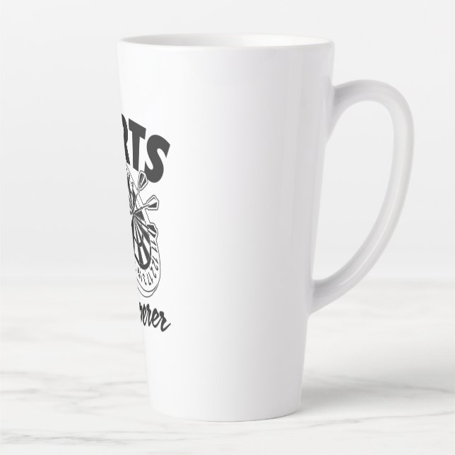 Darts Whisperer Latte Mug (Right)
