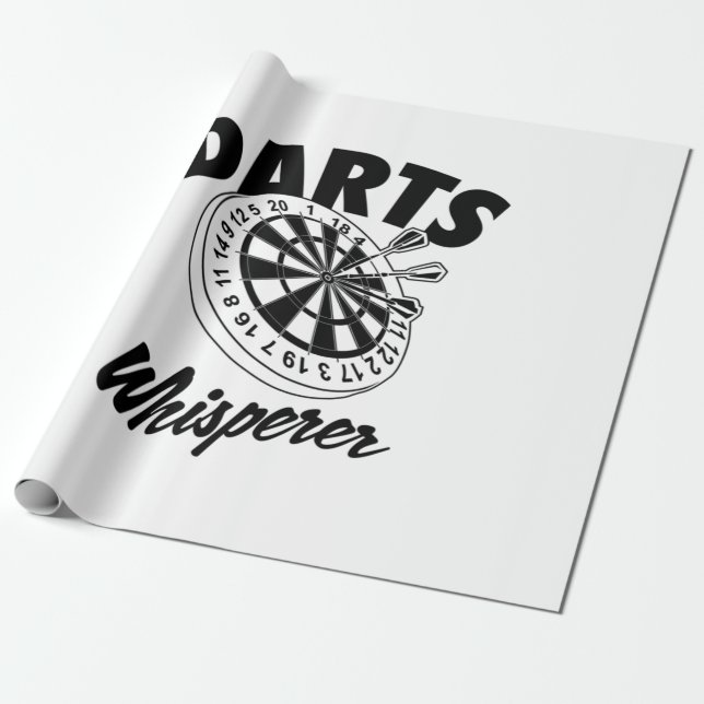 Darts Whisperer Wrapping Paper (Unrolled)