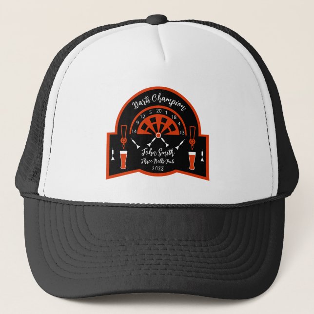  Darts Winner Prize Trucker Hat (Front)