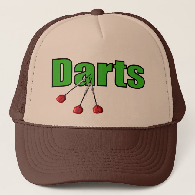 Darts with 3 Darts Trucker Hat (Front)
