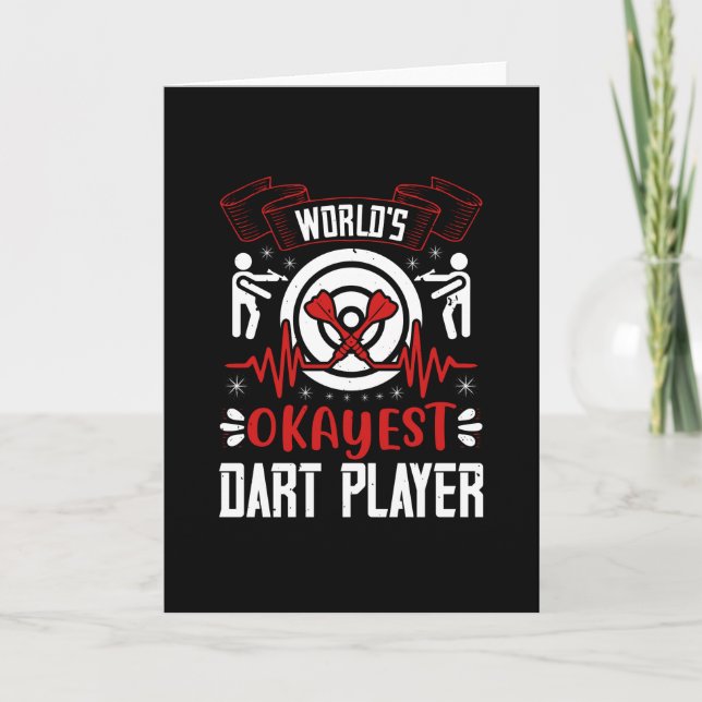 Darts - World's Okayest Dart Player Card (Front)