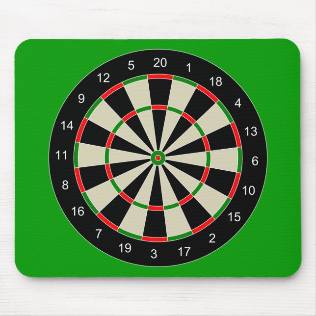 darttarget_Vector_Clipart DARTS DARTBOARD TARGET Mouse Mat (Front)