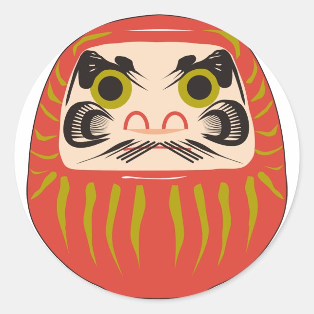 Daruma Classic Round Sticker (Front)