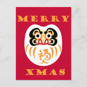 Daruma Claus Postcard