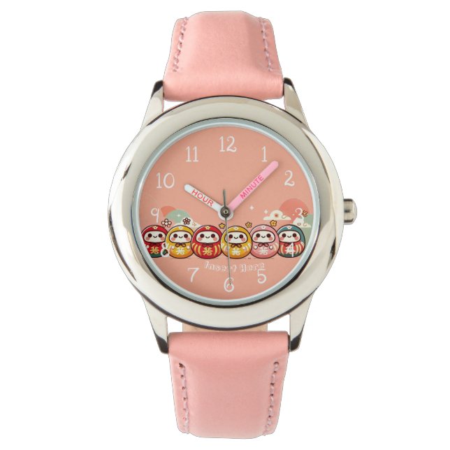 Daruma Colours Personalised Watch (Front)
