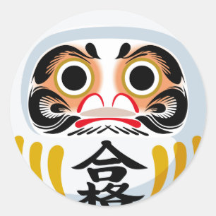 Daruma Doll Classic Round Sticker