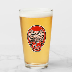 Daruma Doll Craft Beer  Pint Glass
