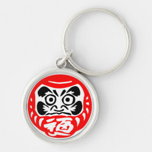 Daruma doll key ring