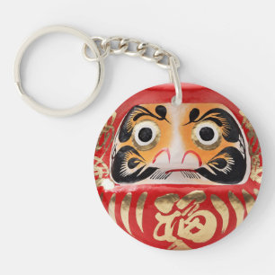 Daruma doll key ring