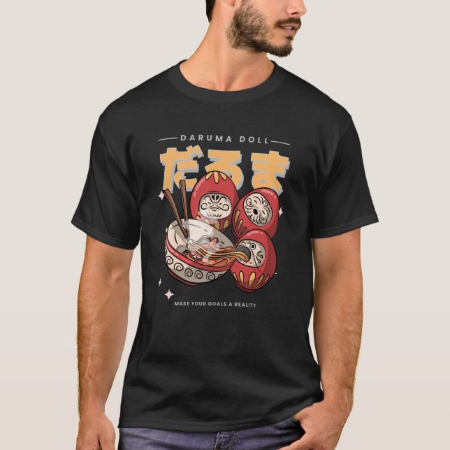Daruma Doll Ramen Soup Food - Ramen T-Shirt (Front)