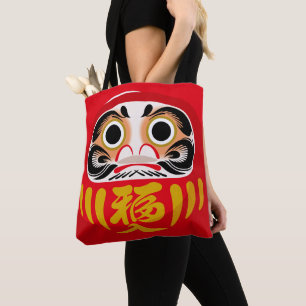 Daruma doll (traditional Japanese good luck charm) Tote Bag