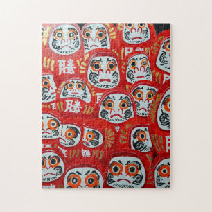 Daruma Dolls Painting by Alfred Fox Jigsaw Puzzle