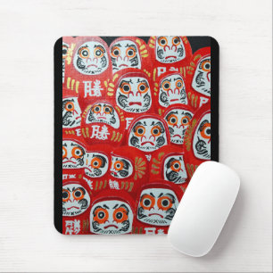 Daruma Dolls Painting by Alfred Fox Mouse Mat