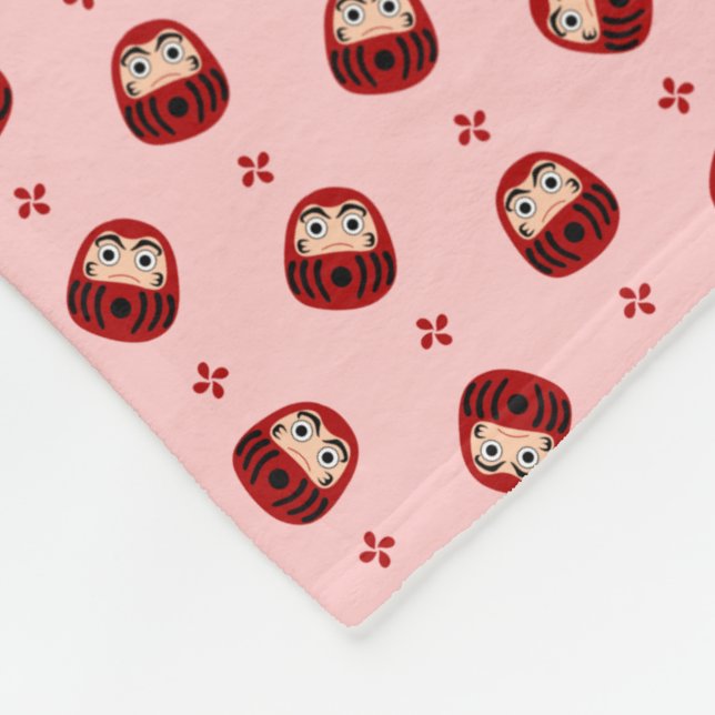 Daruma Fleece Blanket (Corner)