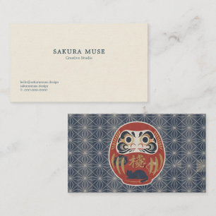 Daruma & Hidden Cat Business Cards