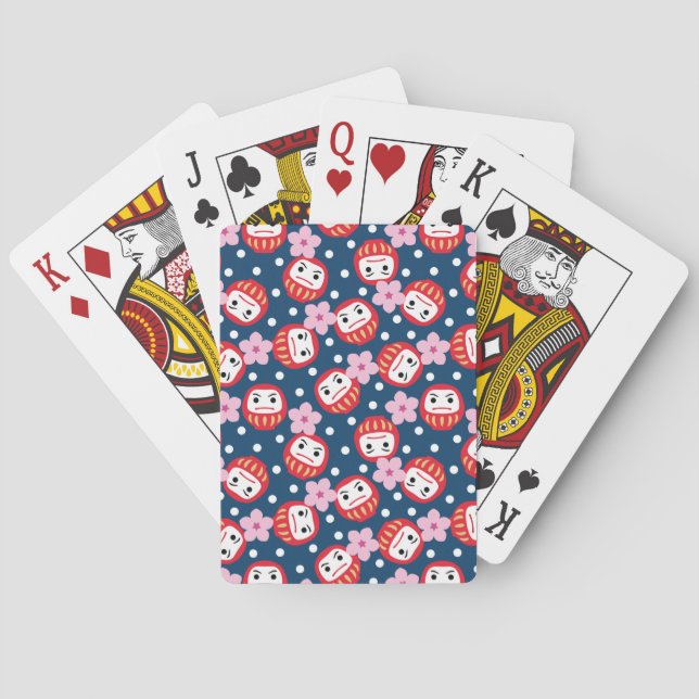 Daruma Playing Cards (Back)