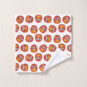 Daruma Rolling Bath Towel Set