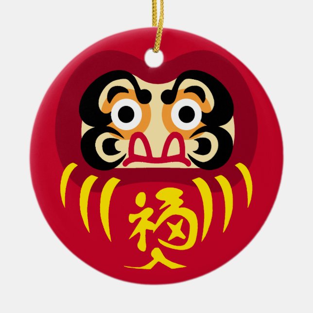 Daruma Round Ornament II (Front)